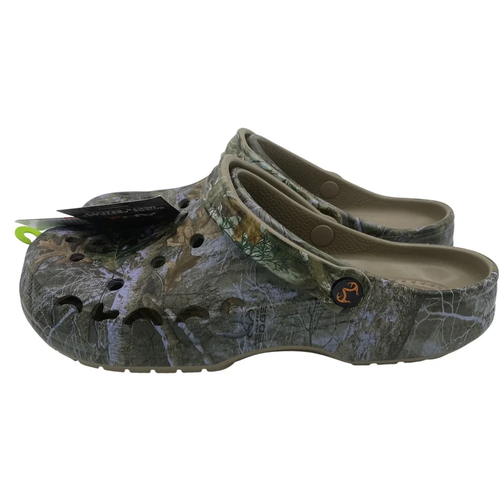 Crocs Baya Realtree APX Edge Camo Clogs Unisex M6 W8 Slip On Shoes New